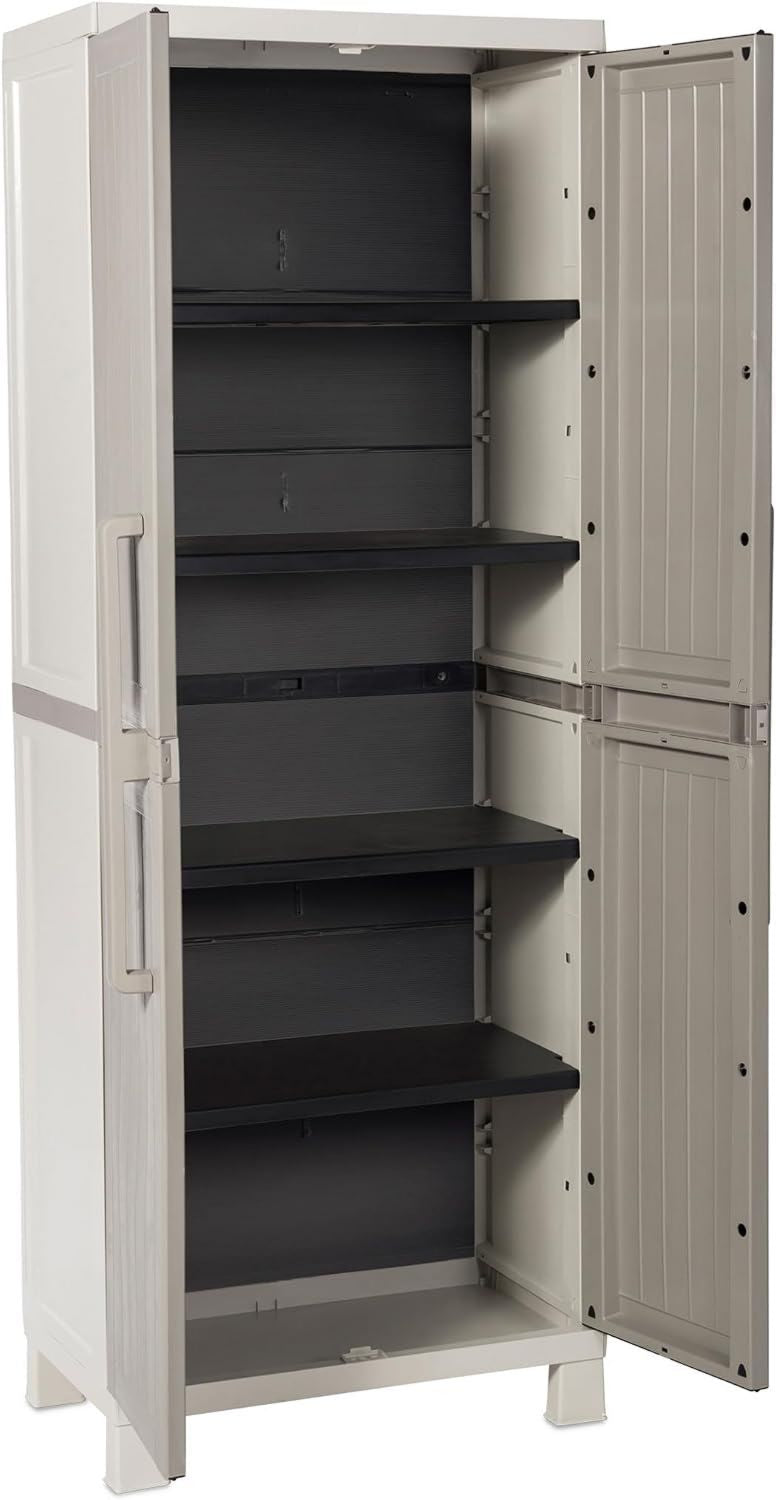 Toomax baule multibox trend da 320 litri resistente ai raggi UV colore nero dimensioni 119x46x60h cm.