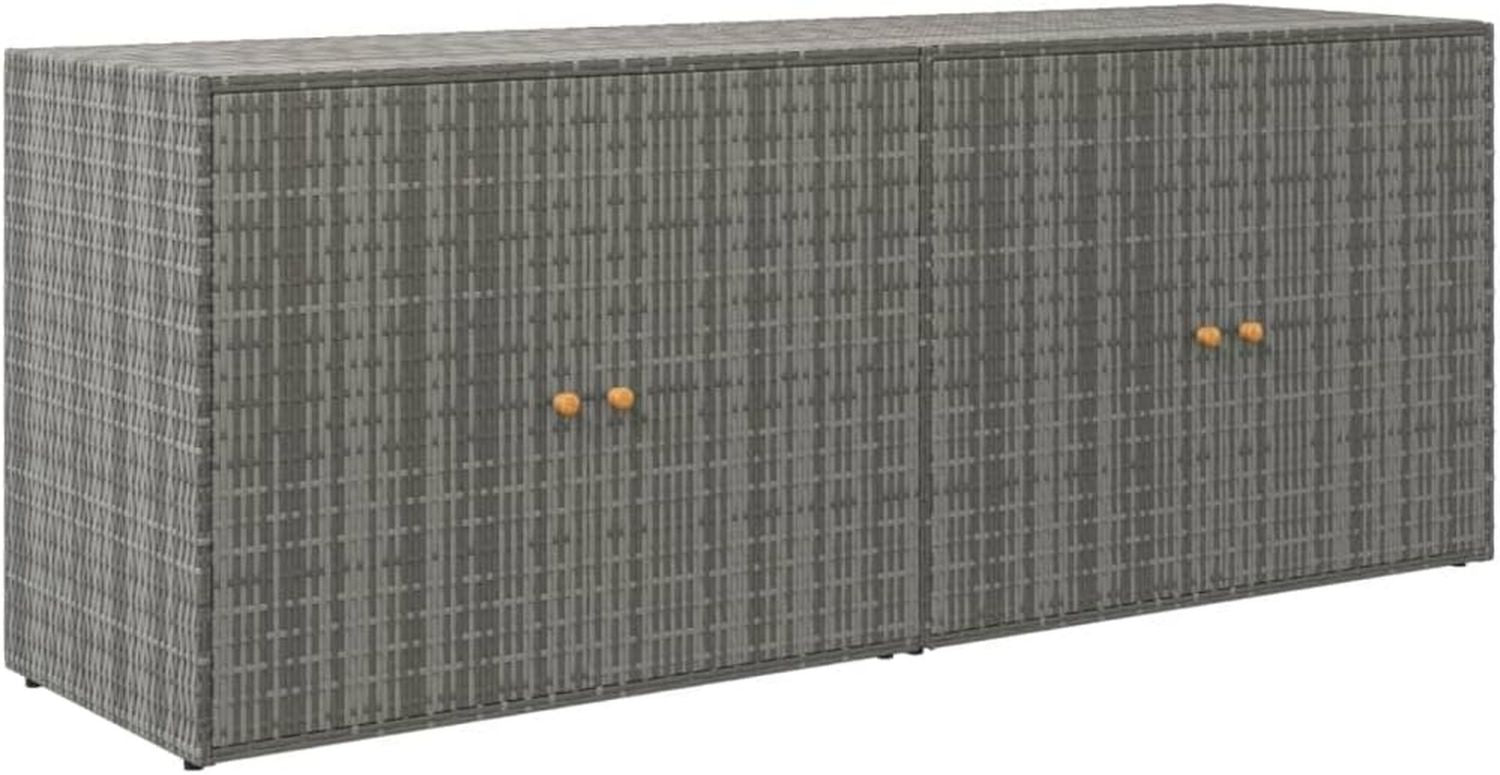 Armadietto Casa Giardino Cassettiera Antracite 5 cm Acciaio 80 x 35 x 101