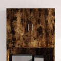 Armadio tectake armadietto in metallo a 6 scomparti con asta appendiabiti cm 180 x 90 x 40 Grigio