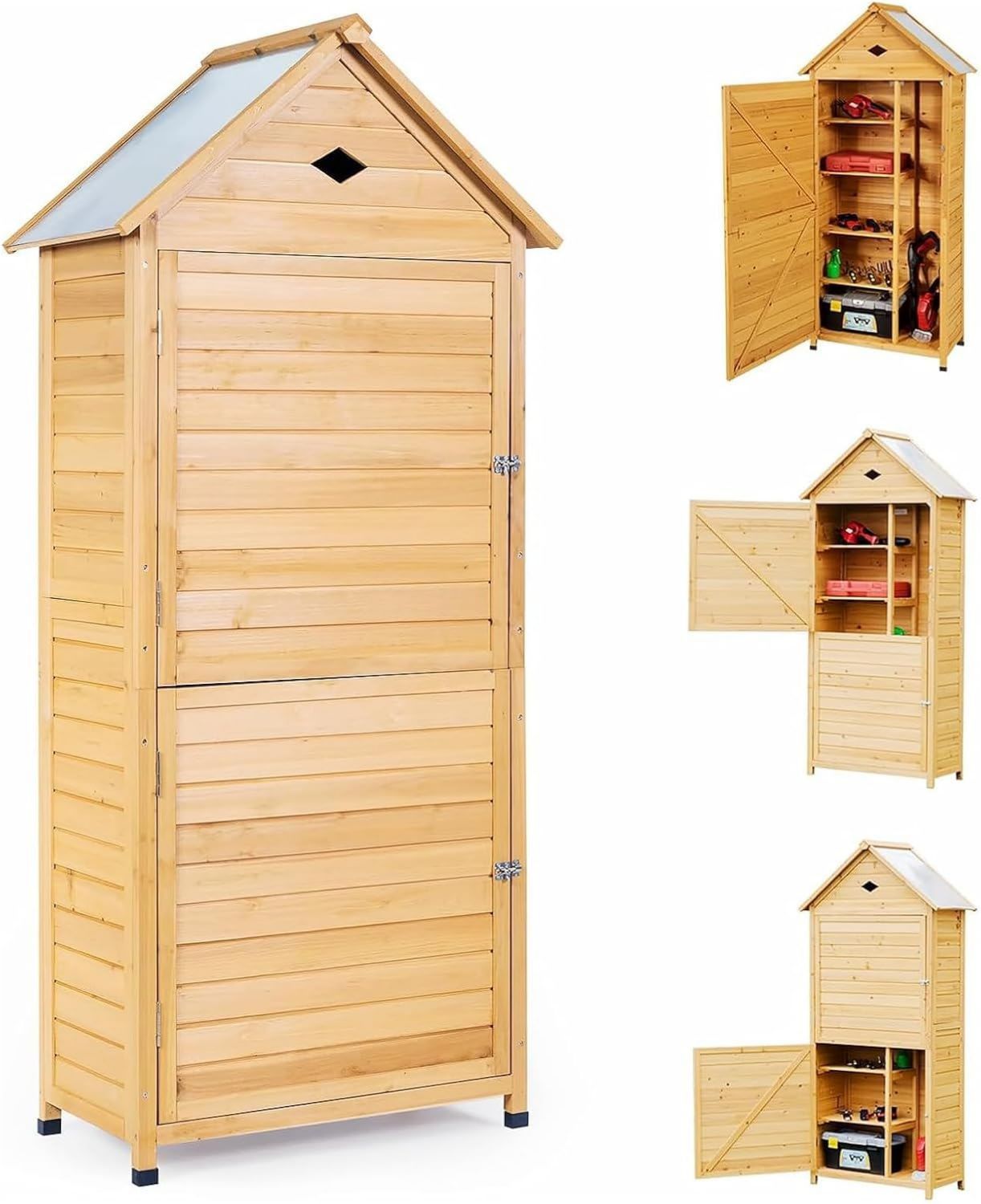 Armadio MCombo da giardino Capanno Legno per attrezzi da giardino 0870